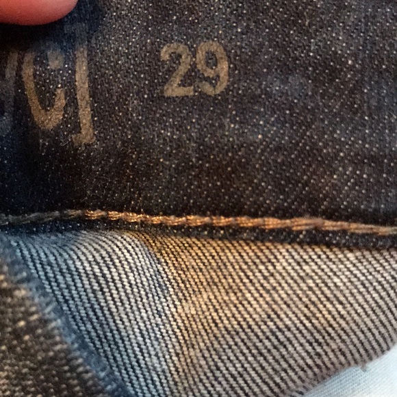 Blank NYC size 29 x 3” soft stretch cuffed denim blue jean full cut shorts EUC - Picture 8 of 15